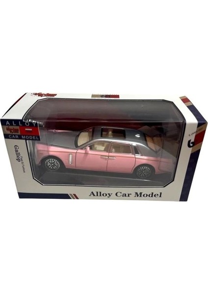 A3214 Alloy Car Çek Bırak Işıklı ve Sesli Açılabilir Kapı 1:32 Model Rolls Royce Kutulu 6+ Tekli