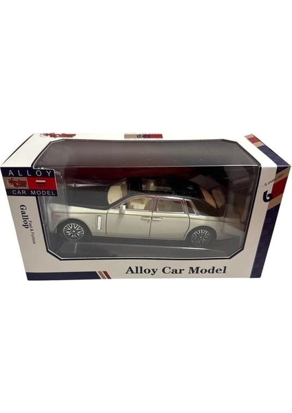 A3214 Alloy Car Çek Bırak Işıklı ve Sesli Açılabilir Kapı 1:32 Model Rolls Royce Kutulu 6+ Tekli