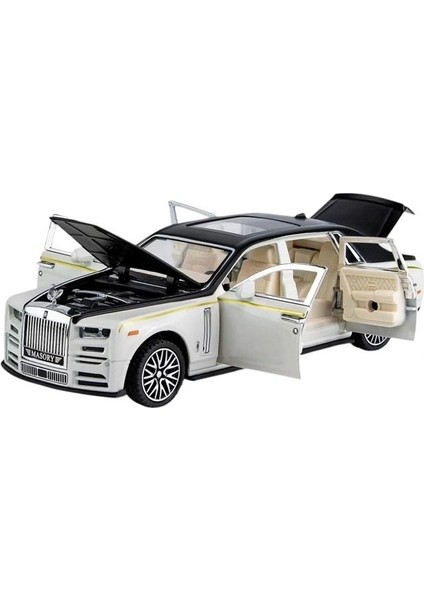 A3214 Alloy Car Çek Bırak Işıklı ve Sesli Açılabilir Kapı 1:32 Model Rolls Royce Kutulu 6+ Tekli