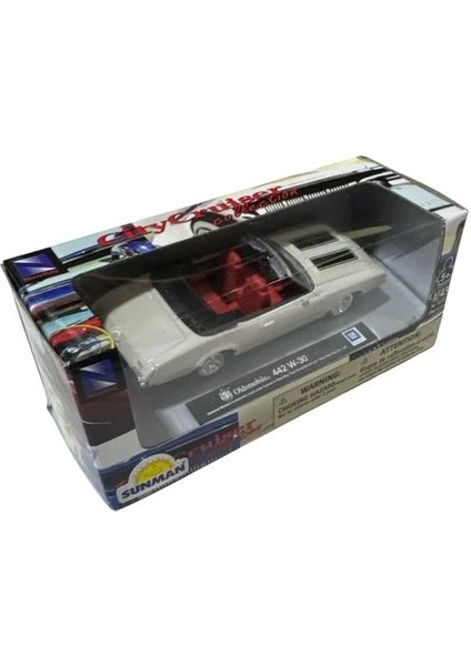 48754B Cıty Cruıser Collectıon Oldsmobile 442 W-30 1:43 Dıe-Cast Metal Araba Kutulu 5+ -Tekli