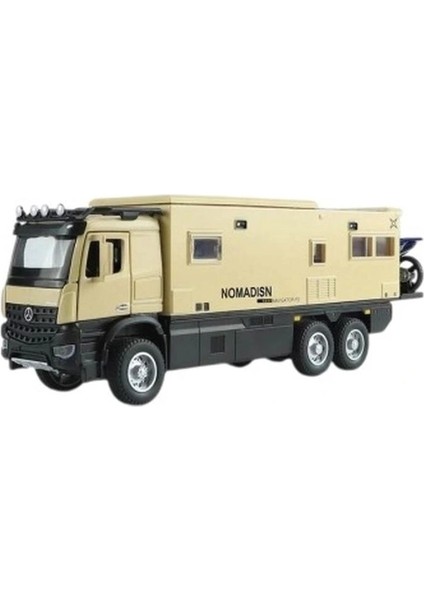 XHD-A3217 Alloy Car Çek Bırak Işıklı ve Sesli Açılabilir Kapı Motorlu 1:24 Model Karavan 6+ Tekli