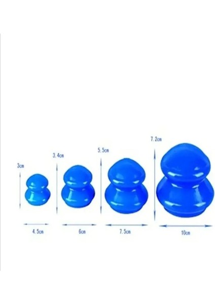 Silikon Masaj Kupaları Seti - 4'lü Hacamat ve Selülit Bakım Seti fiyatları