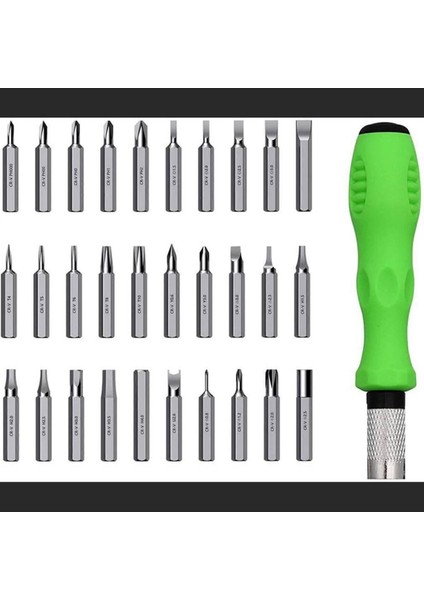 30 Uçlu Hassas Tornavida Seti, Saat ve Elektronik Tamir, Çok Amaçlı Tamir Seti