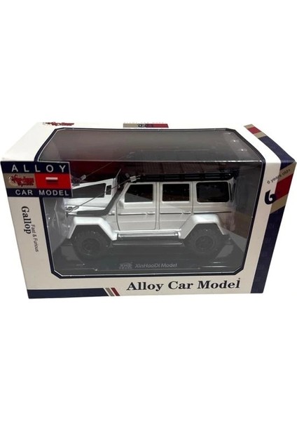 A3232 Alloy Car Çek Bırak Işıklı ve Sesli 1:32 Model Off Road Metal Jeep Kutulu 6+