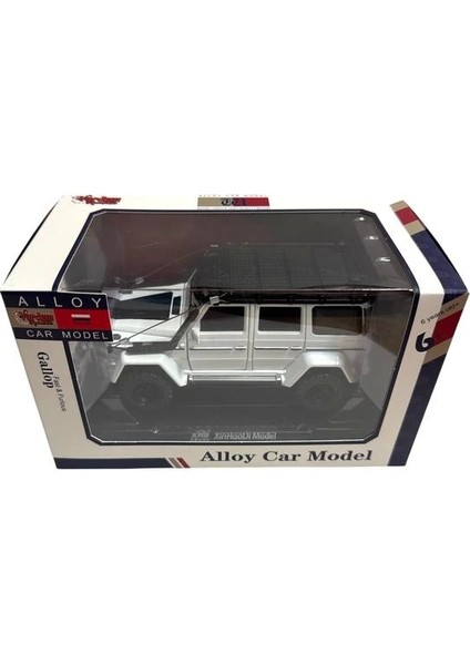 A3232 Alloy Car Çek Bırak Işıklı ve Sesli 1:32 Model Off Road Metal Jeep Kutulu 6+
