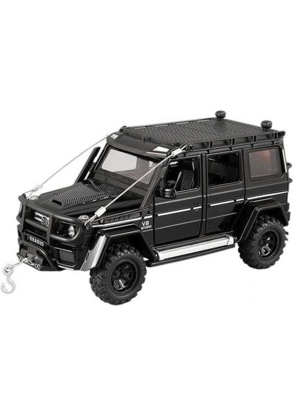 A3232 Alloy Car Çek Bırak Işıklı ve Sesli 1:32 Model Off Road Metal Jeep Kutulu 6+