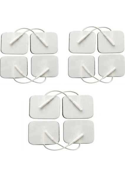 Yapışkanlı Elektrod Pedi, 5x5 Cm, 3’lü Paket, Rahat ve Kullanışlı Ürün