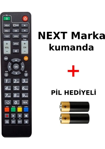 Next Marka Uydu Alıcı Kumanda
