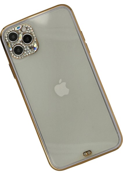 Newface iPhone 11 Pro Kılıf Liva Taşlı Silikon - Mor modelleri