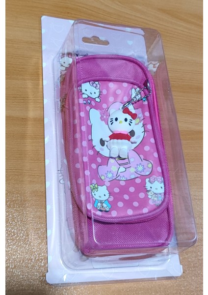 Hello Kitty Figürlü Kalem Kutusu/çantası 2 Bölmeli AD76299