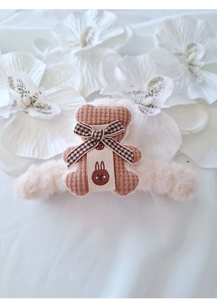 Peluşlu Ayıcıklı Mandal Toka