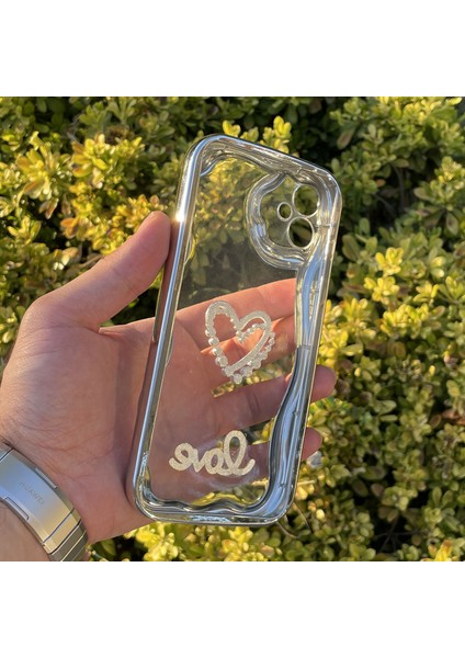 Samsung Galaxy A05 Kılıf Gümüş Taşlı Darbe Önleyici Silikon Kapak fiyatları