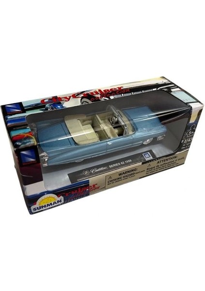 48734B Cıty Cruıser Collectıon Cadıllac Serıes 62 1959 1:43 Dıe-Cast Metal Araba Kutulu 5+ -Tekli