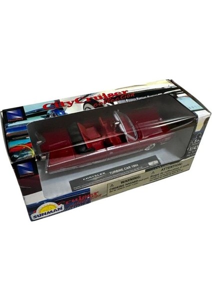 48084B Cıty Cruıser Collectıon Chrysler Turbıne Car 1964 1:43 Dıe Cast Metal Araba Kutulu 5+ -Tekli