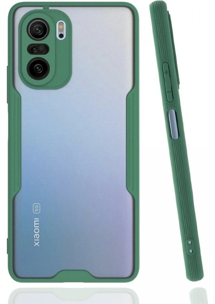 Newface Xiaomi Poco F3 Kılıf Platin Silikon - Yeşil