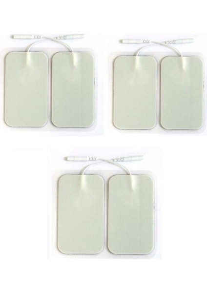 Yedek Masaj Pedi 5x9, Yapışkanlı Elektrod, Dikdörtgen, 12 Adet