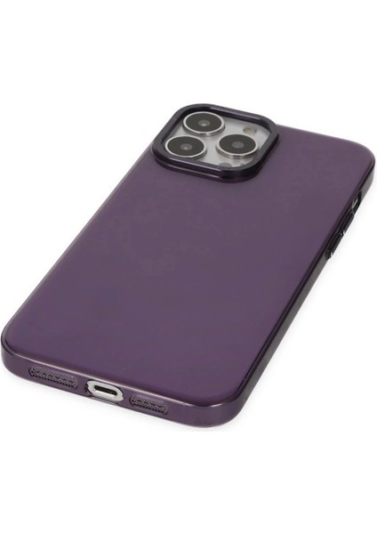 Newface iPhone 13 Pro Max Kılıf Anka Pc Sert Metal Kapak - Mor fırsatları
