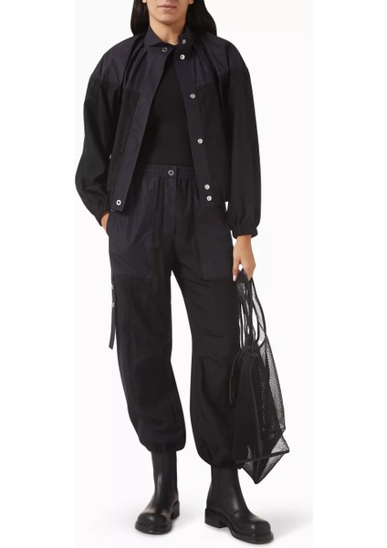 Blouson Ceket Siyah, Raglan Kollu, Tencel Poplin ve Şehirli Stil fiyatları