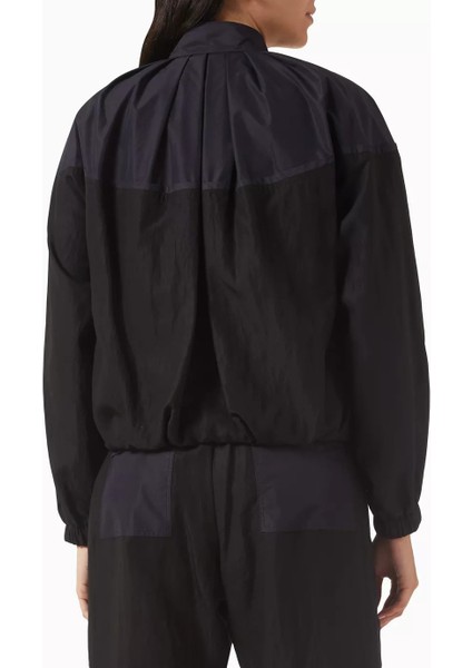 Blouson Ceket Siyah, Raglan Kollu, Tencel Poplin ve Şehirli Stil modelleri