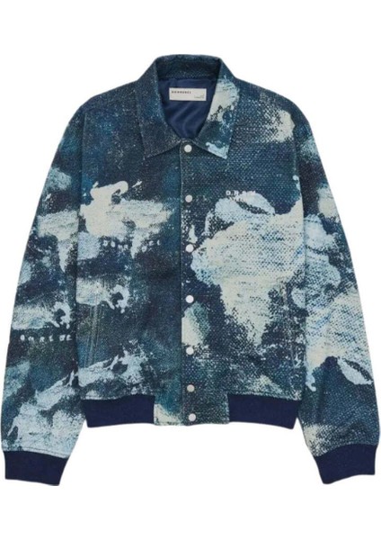 Erkekler Için Şık Deep Bomber Ceket - Trompe L'oeıl Tasarımı ile Konfor ve Stil