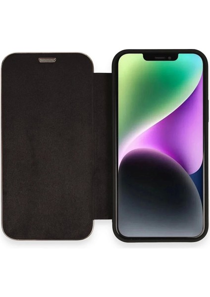 Newface iPhone 12 Kılıf Dolpin Kapaklı - Siyah