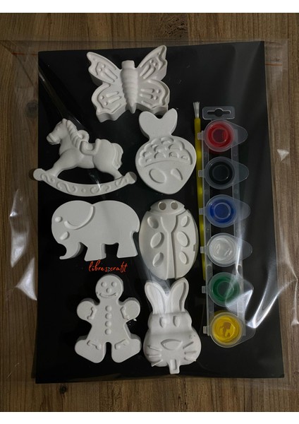 Sevimli Hayvan Figürleri Boyama Seti modelleri