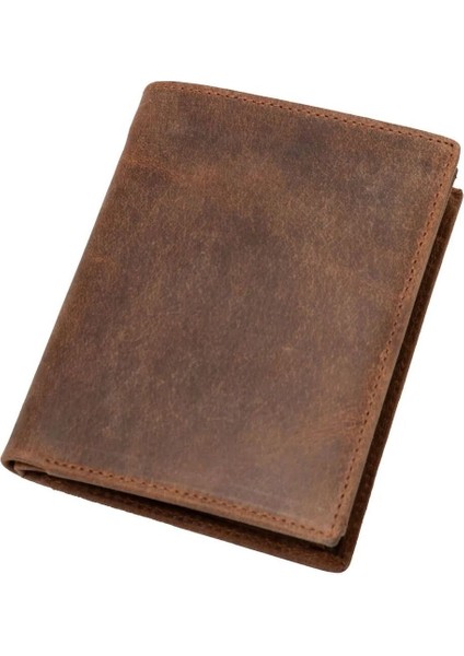 Erkek Deri Cüzdan 9.5 Cm, Ince Tasarım, 7 Kart Yuvası, Fermuarlı Bölme