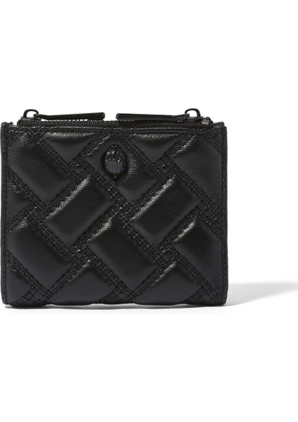 Kensington Quilted Mini Purse, Kapitone Deri Mini Cüzdan