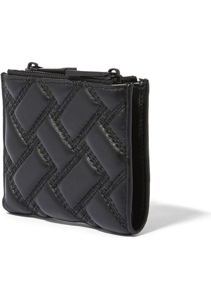 Kensington Quilted Mini Purse, Kapitone Deri Mini Cüzdan