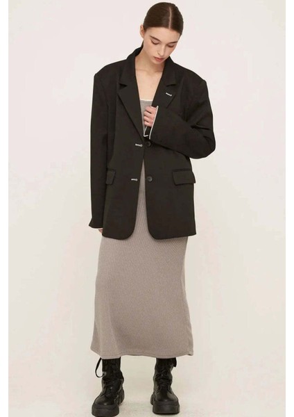Büyük Beden Megan Oversized Daddy Blazer - Şık ve Rahat Tasarım fırsatları