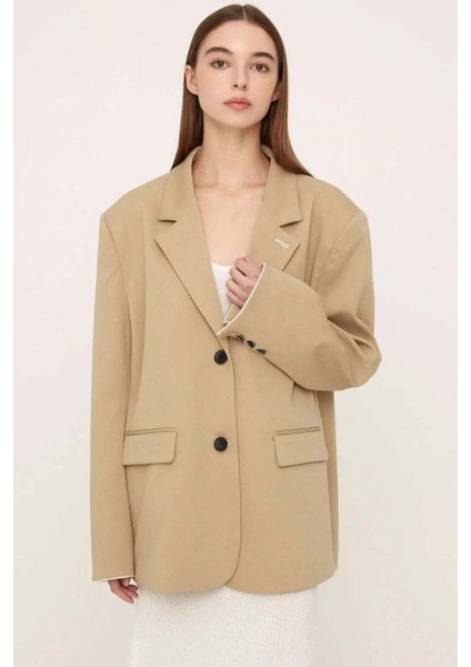 Büyük Beden Megan Oversized Daddy Blazer - Şık ve Rahat Tasarım