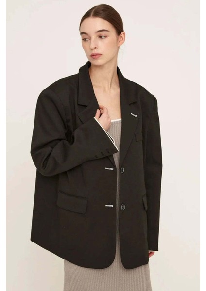 Büyük Beden Megan Oversized Daddy Blazer - Şık ve Rahat Tasarım fiyatları