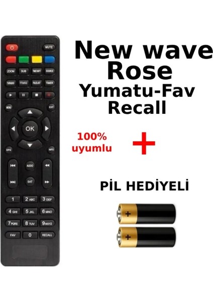 New Wave Rose Yumatu-Fav Recall Tuşlu Hd Slim Kalıp Kumanda