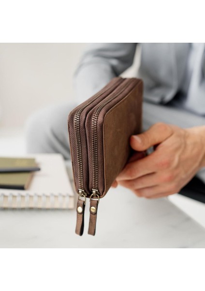 Dallas Deri Cüzdan Erkek Rfıd Koruma Xl Cüzdan, Vintage Espresso fiyatları