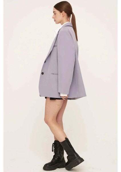 Bronte Oversized Blazer - Lilac Renk, Modern ve Konforlu Şıklık fırsatları
