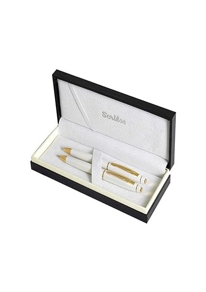 Scrikss Noble 35 Tükenmez Kalemversatil Kalem Takım Inci Beyazı