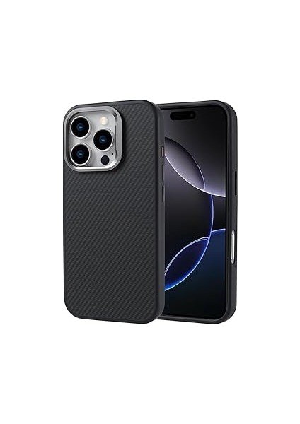 Zore Uyumlu Iphone 16 Pro Max Kılıf M-Safe Şarj Özellikli Karbon Fiber Görünümlü Zore Tr