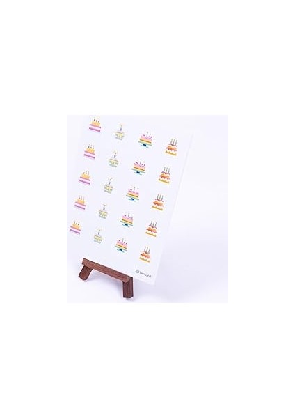 Bimotif Doğum Günü Pastası Sticker Seti, A5 2 Sayfa