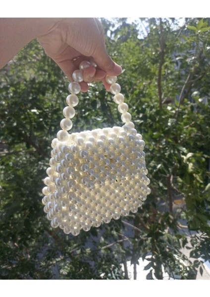 Özel Tasarım El Yapımı Inci Boncuklu El Çantası modelleri