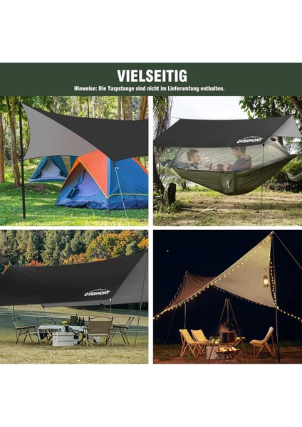 3x3 M Su Geçirmez Tarp Güneş ve Yağmur Koruma Brandası Kamp Için fiyatları