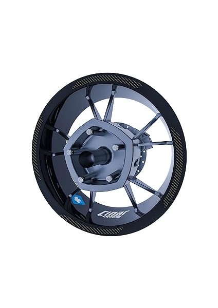 Çınar Extreme Karbon Fiber Dokulu Double Stripe Jant Şeridi Sticker