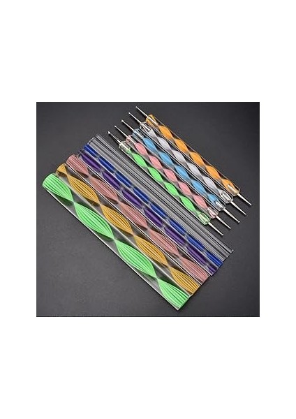 Mandalart Fabric Dot Kalemleri, Dot Çubukları 13 Parça, Büyükten Küçüğe Tüm Boyutlar