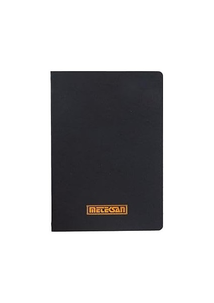 Meteksan Notes 17X24 cm Karton Kapaklı Iplik Dikişli Defter, 32 Yaprak, Düz, Siyah