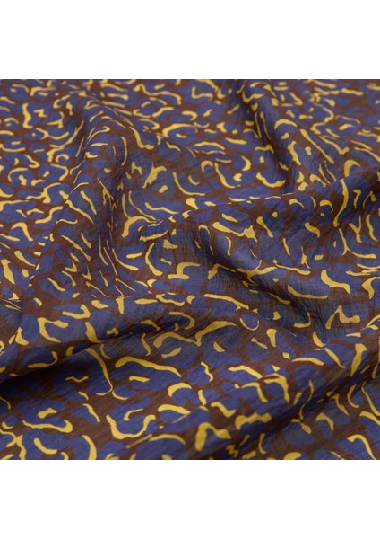 Ipekevi Leopar Desenli Tensel Şal 02880 Lacivert modelleri