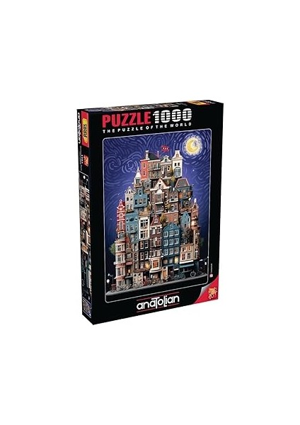 Anatolian Puzzle - Amsterdam Starry Night / 1000 Parça Puzzle, #1183