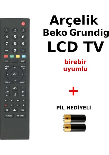 Arçelik Grundig LCD Tv Birebir Uyumlu Kumanda