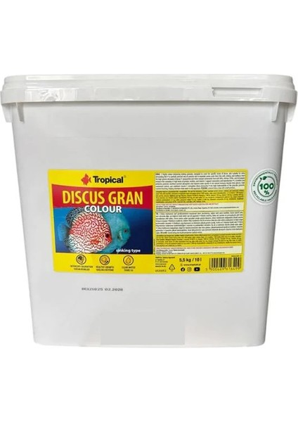 Discus Gran Colour 500 gr Açık Balık Yemi