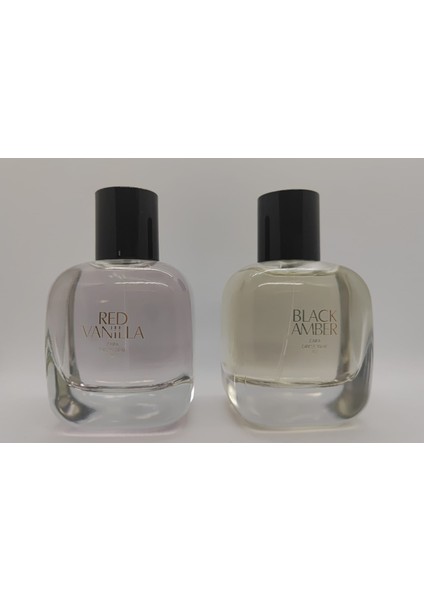 Red Vanılla Edt 90 ml + Zara Black Amber Edt 90 ml (3,0 Fl. Oz). Kadın Parfüm Seti 2X90 ml (Indirim Şehri)