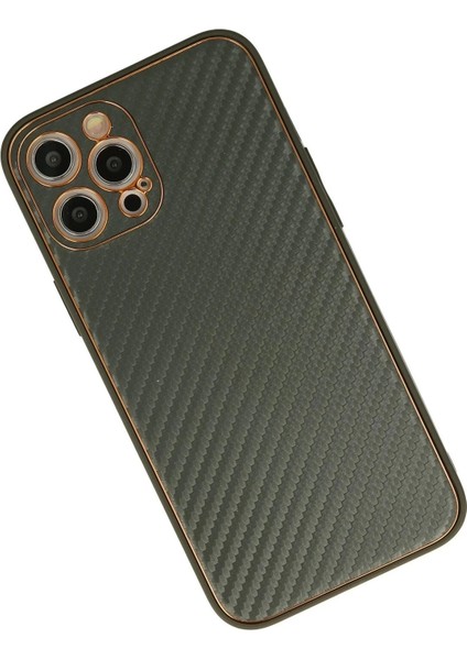 Newface iPhone 12 Pro Kılıf Coco Karbon Silikon - Füme modelleri