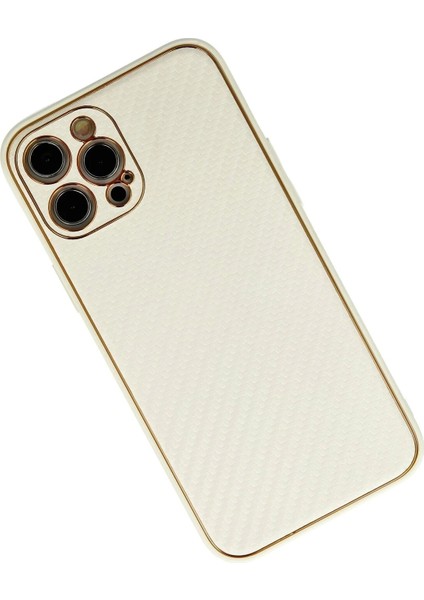 Newface iPhone 12 Pro Kılıf Coco Karbon Silikon - Beyaz modelleri
